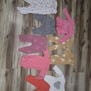 Colorful Baby Clothing Set Bundle Of 9
